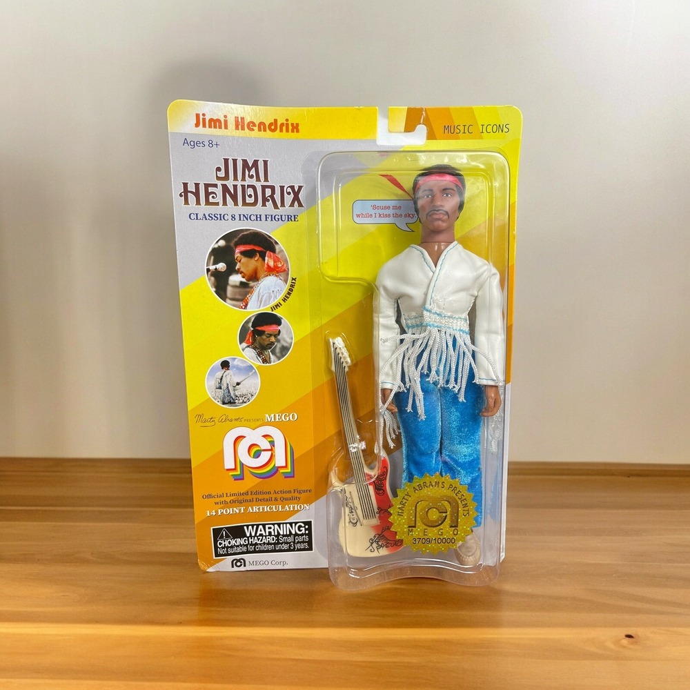 MEGO 2018 Jimi Hendrix‎ Music Icon Classic 8" Figure Limited Edition 3709/10000